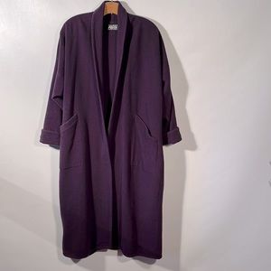 Eileen Fisher full length wool coat. Size 2.